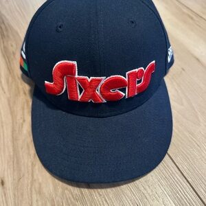 Philadelphia 76ers “Sixers” hat. Worn once for a movie shoot.